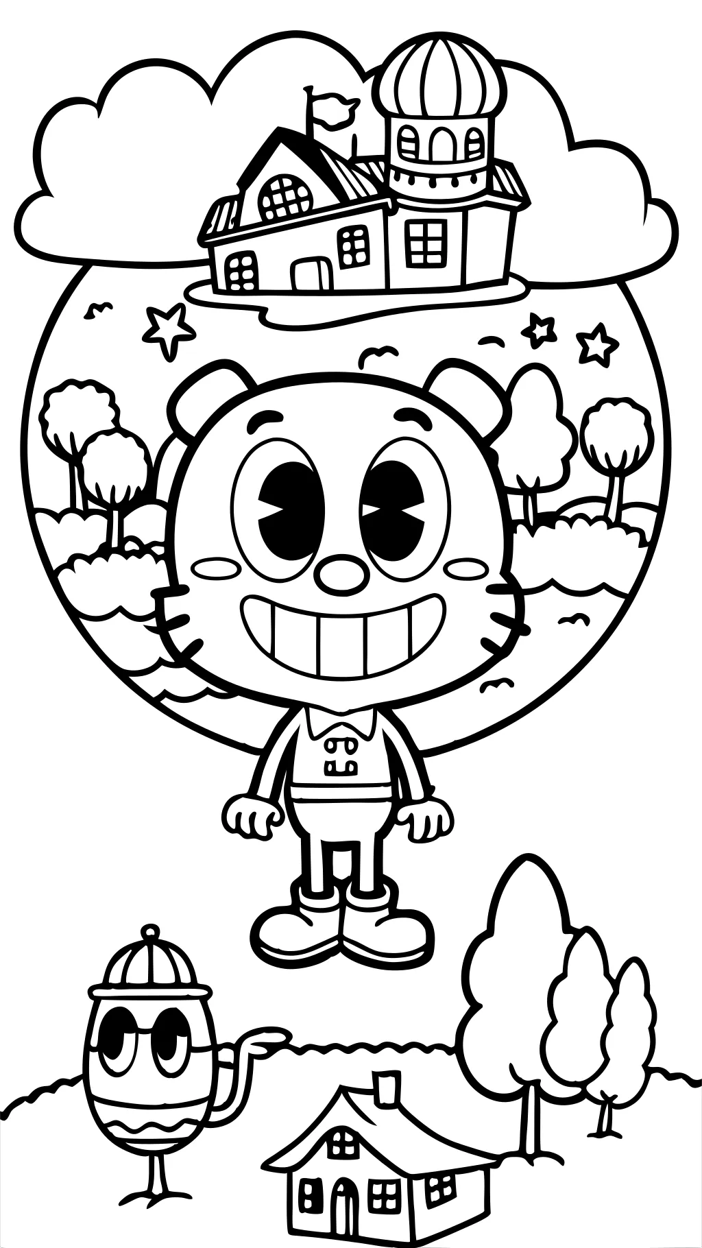 Página de colorear de World of Gumball